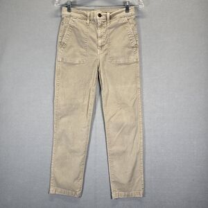 Madewell Khaki Pants Women’s 26 Straight Leg